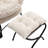 Modern Soft And Comfortable Accent Chair With Ottoman, Armrests And Side Pocket For Small Spaces-534403484
