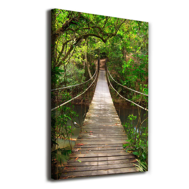 Suspension Bridge - Wrapped Canvas Print