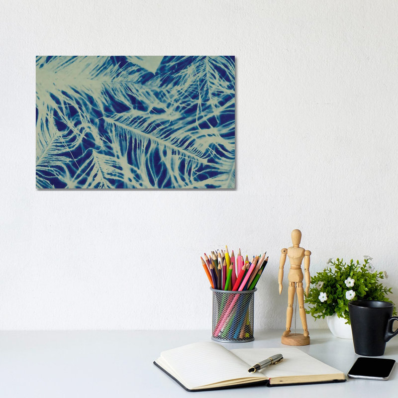 Textures In Blue IV by Baxter Mill Archive - Wrapped Canvas Painting, 20.32 cm H x 30.48 cm W