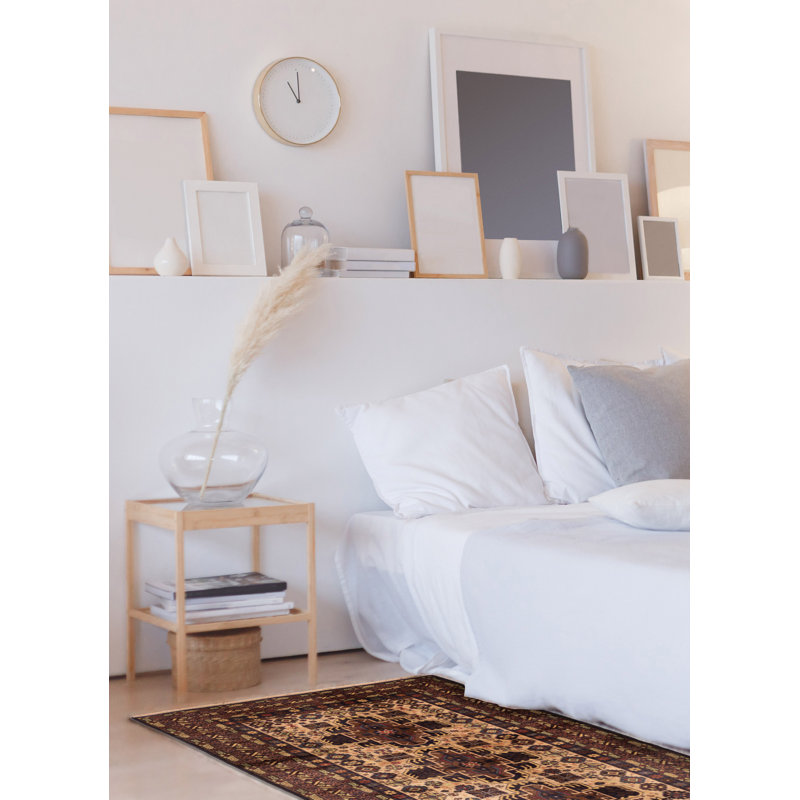 Tapis beige Teimani 3 pi 8 po x 6 pi 3 po