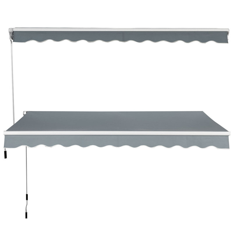 Dakota Fields 2.95cm W x 2.50cm D Grey Cover Retractable Patio Awning