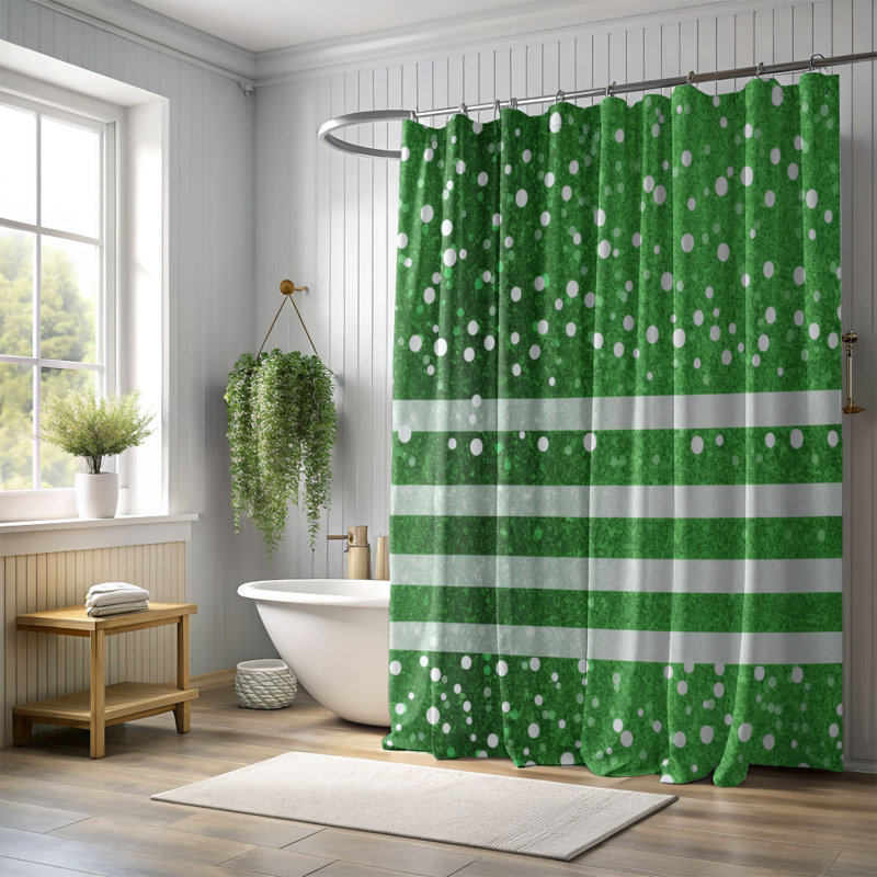 Rideau de douche St Pat Spark - Premium, H 74 po x l 71 po