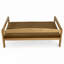 Lit pour chien surélevé Ayra, bois massif, matelas moka, finition noire, petit-94890085-94890089