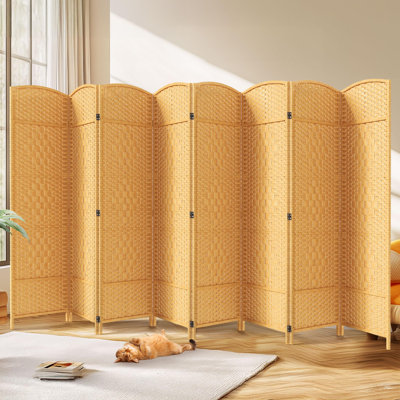  Room Divider 6 Ft. Tall Wide Privacy Screen, Folding Privacy Screens Freestanding Mocha