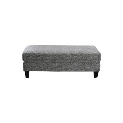 51.6" W Transitional Ottoman, Gray