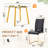 5-Piece Round Glass Dining Table Sets-271265822-271265809