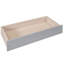 Lit simple gris avec rangement pour lit gigogne et tiroir-1960916702