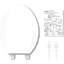 Elongated Toilet Seat With Grip-tight Bumpers Slow-close