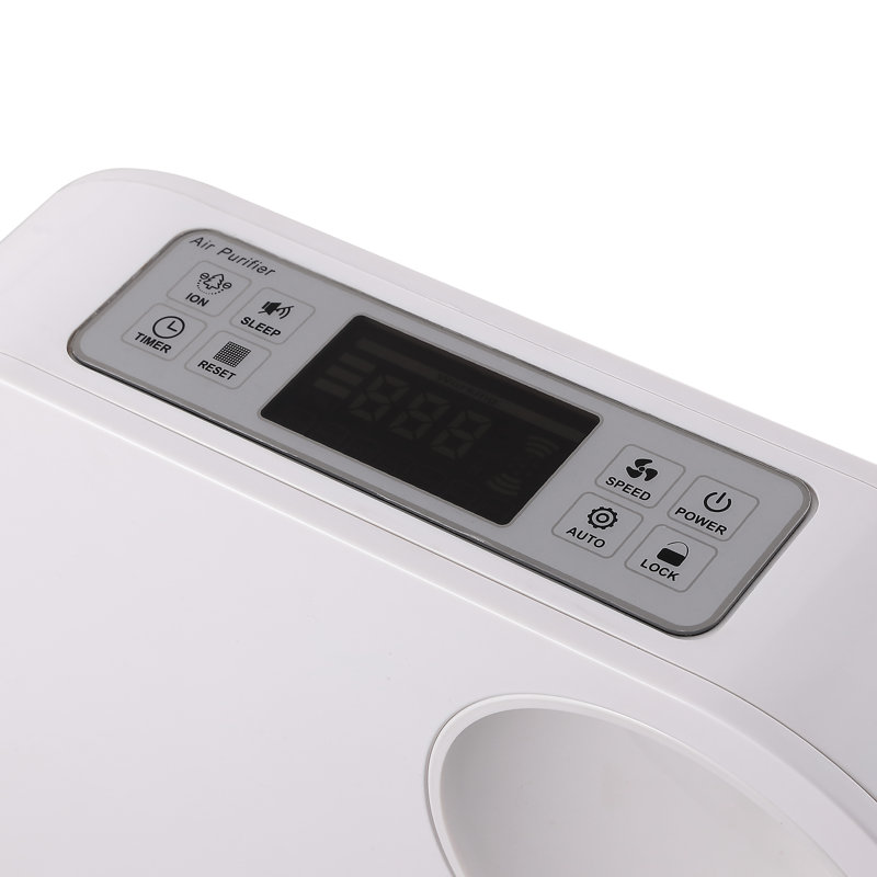 OVAL AIR 3-Stage H13 True HEPA 5-in-1 Air Purifier reduces Allergies, Asthma, Pets, Odor, Smoke, White