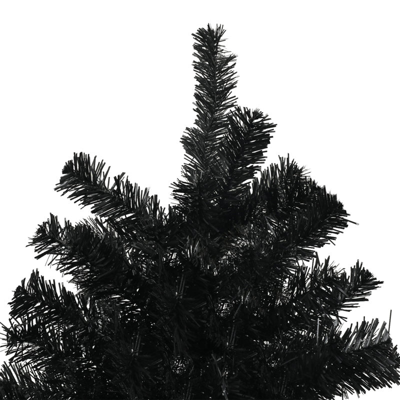 Arbre de Noël artificiel de 7,5 pi de hauteur, arbre de Noël non éclairé avec 1346 pointes de branches, ouverture automatique, base en acier, décoration des Fêtes pour bureau à domicile