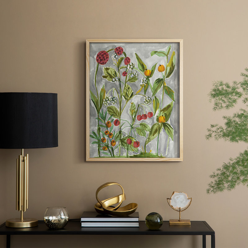 Dear Nature II Framed Print - Solid Wood, Natural, 11" H x 9" W