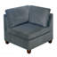 Ensemble de salon modulaire en chenille gris 6 pièces avec canapé en L et canapé d'angle 2X