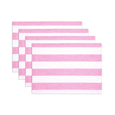 Cabana Stripe - 100% Pure Linen Placemats