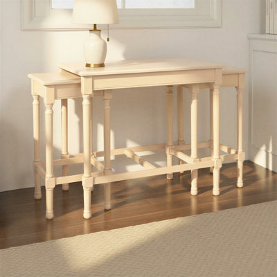 Ensemble de 3 tables gigognes en bois