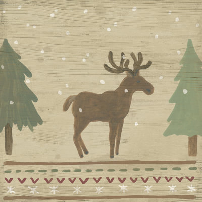 Naive Nordic Holiday II 1 Piece Wrapped Canvas Wall Art