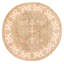 Tapis vert clair Peshawar Oushak 9 pi 0 po x 9 pi 0 po