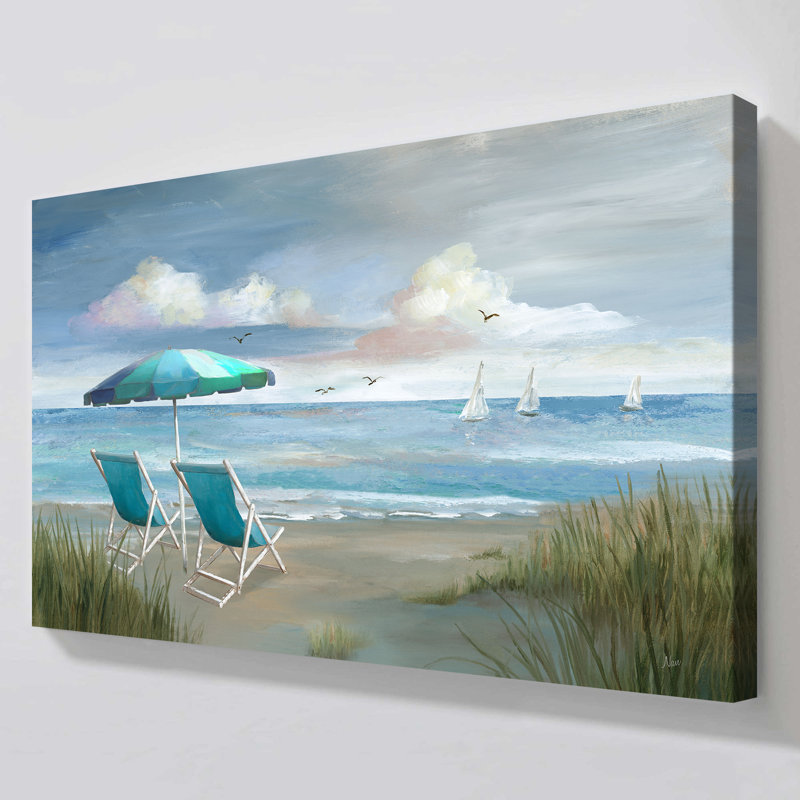 "Oceanside View" par Nan, reproduction sur toile, H 18 po x l 30 po x P 1 po
