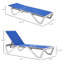 Chaise longue inclinable 26,5 po