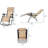 Zero Gravity Chair with Side Table, Set of 3