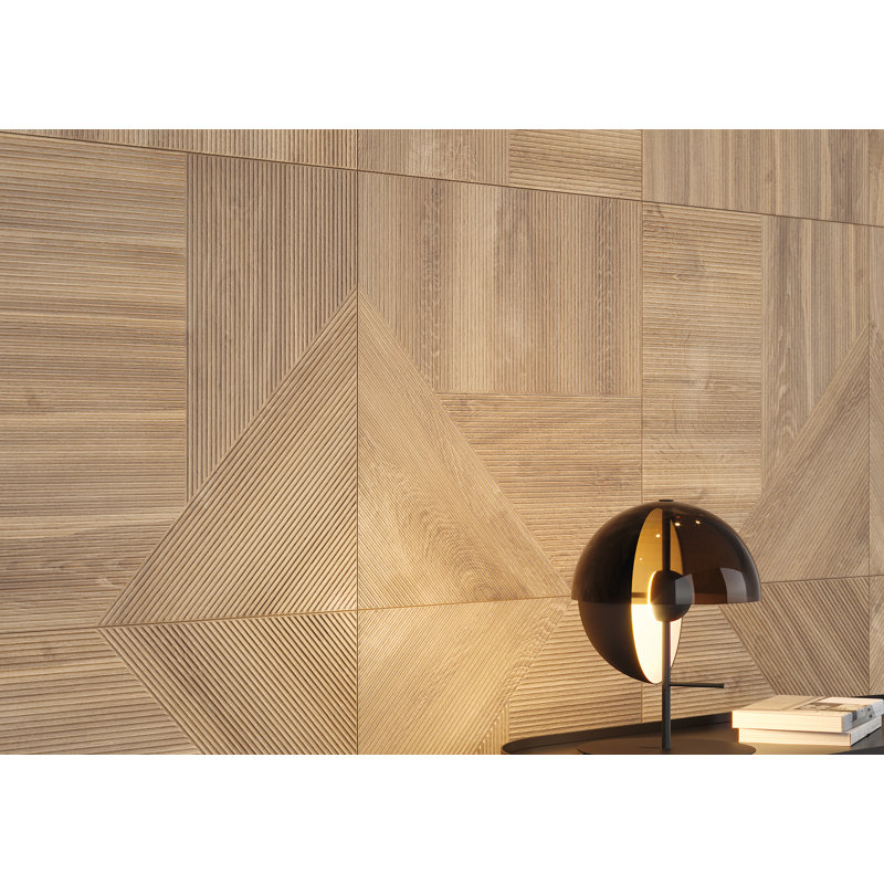 29.53" x 29.53" Porcelain Wood Look Singular Tile