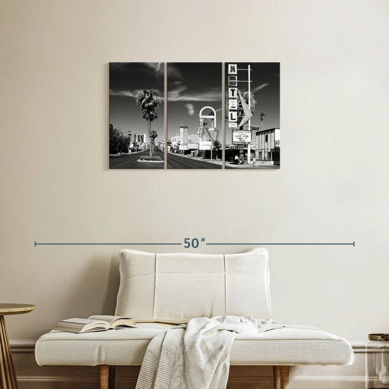 Tergel - Nevada noir - Las Vegas rétro, H 20 po x l 33 po