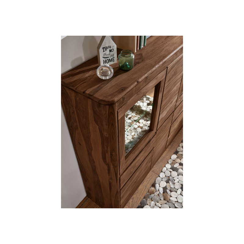 Toronto 166cm Sideboard, Smoked Cherry
