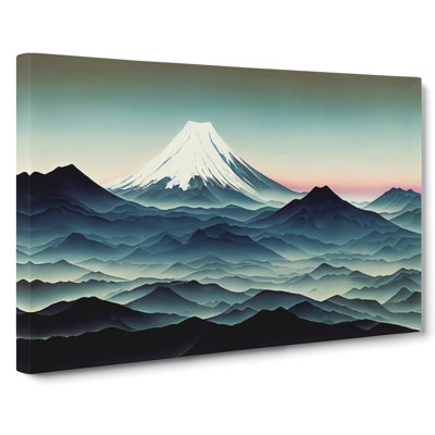 Entrancing Japanese Mountains - Wrapped Canvas