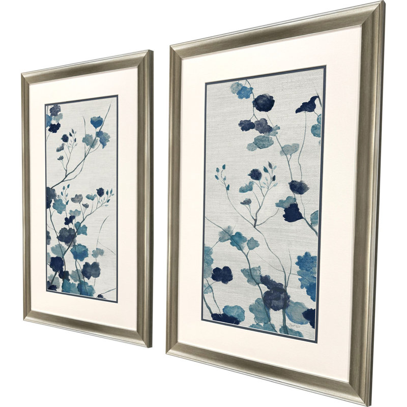 Art encadré de vignes bleues