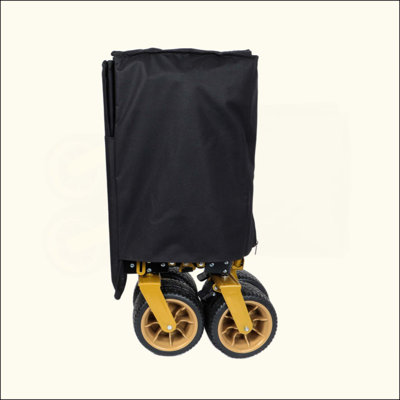 Très grands wagons de plage très longs et robustes avec hayon ouvert et roues tout-terrain Capacité de 480 lb avec cadre ultra-stable breveté sans assemblage requis