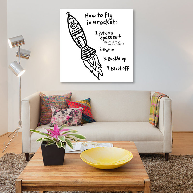 «Outerspace I», impression sur toile, H 12 po x l 12 po x P 0,75 po, Pas de tapis, Toile tendue