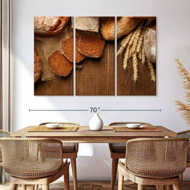 Yarlin Bread On Wood, 42" H x 65" W