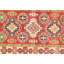 Kazak Wool Southwestern Area Rug in Red/Ivory