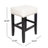 Shaws Classic Faux Leather & Solid Wood Counter/Bar Stools with Padded Saddle Seat-407678564-457159361