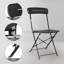 3-Piece Folding Outdoor Bistro Set with Round Table and 2 Chairs for Patio, Balcony & Garden-1146943366