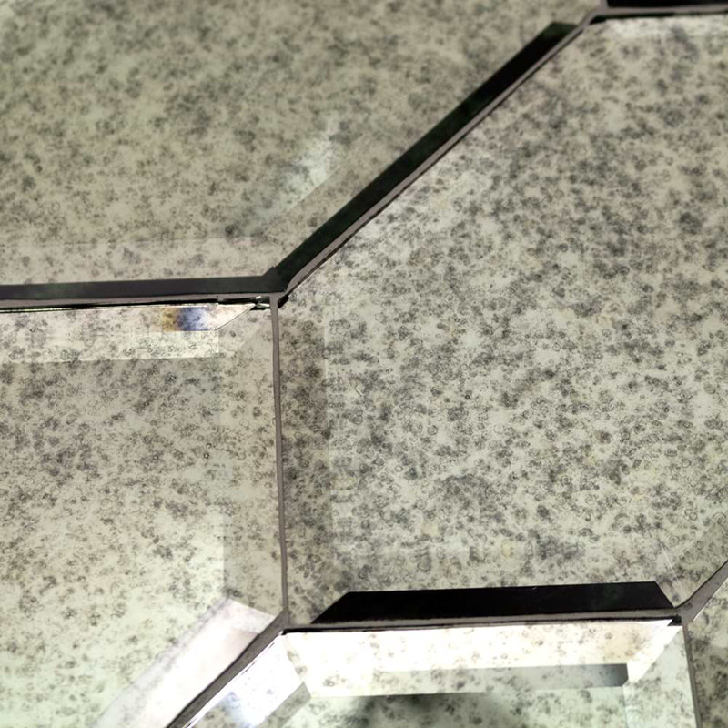 Paris 8x4 Beveled Hexagon Mirror Tile