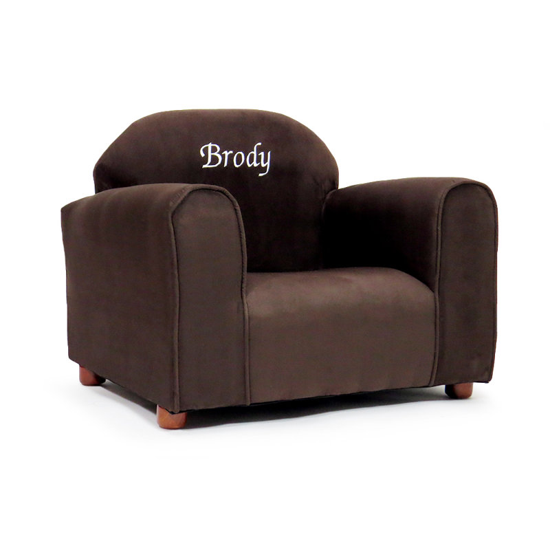 Fauteuil club personnalisable pour enfant Little-Furniture, Brun, Blanc, Oui