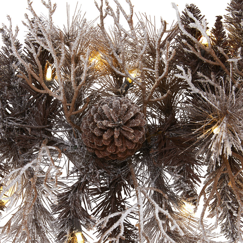 12'' in. Lighted Faux Garland