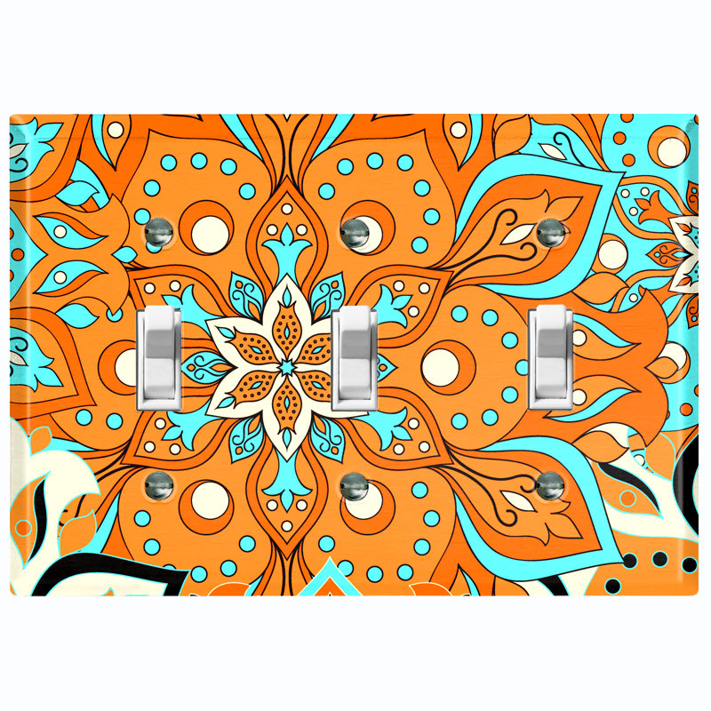 Interrupteur à bascule 2 bandes, Bleu / Orange