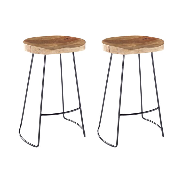 Union Rustic Hamlin 70cm Counter Stool with Metal Frame & Reviews ...