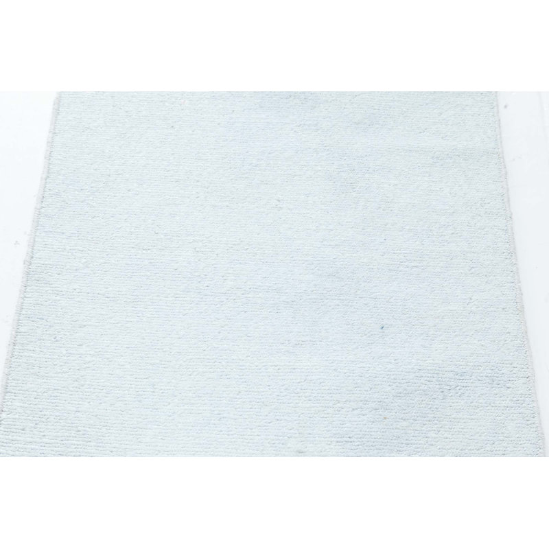 One-of-a-Kind Runner 2'1" X 13'8" New Age Runner Silk Area Rug in Gray