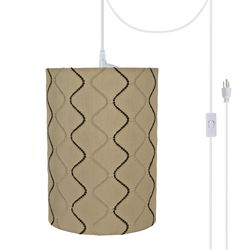 Hebden 1 - Light White Single Pendant, Yellowish Brown