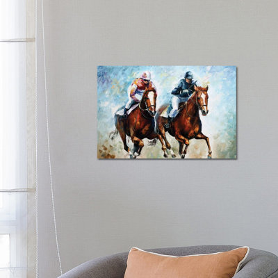 «Close Race», art mural sur toile tendue