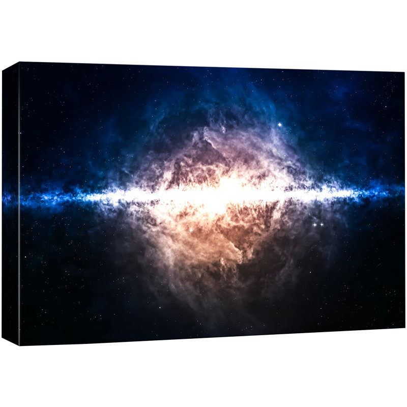 " Galaxy Light Explosion Astronomy And Space Aurora ", 32'' H x 48'' W