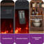 TV Stand Cabinet with 2000W Electric Fire, Suitable for TVs up to 50", 10 Flame Colours-1676240871