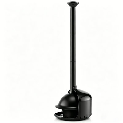 Toilet Plunger With Holder, Covered Bathroom Plunger, Stylish Bathroom Accessory For Toilet Bowl Cleaning