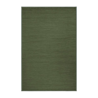 Tapis vert uni lavable à la machine