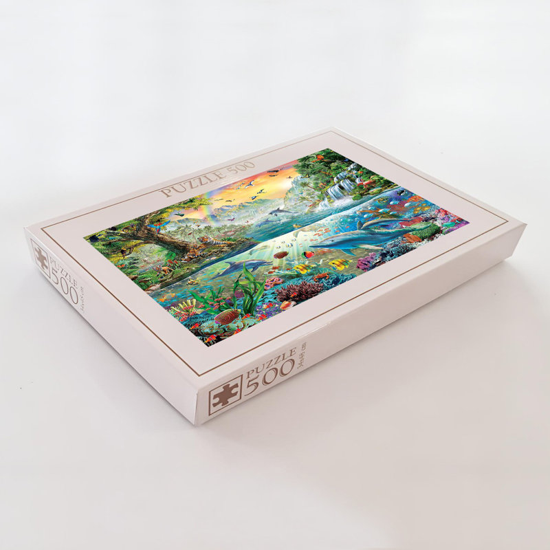 500 pièces en carton, 100% carton, 500 pièces, 18,9 x 13,4 pouces | Taille de la boîte: 13,2 po x 9,1 po x 2,0 po | Parfait pour le plaisir et la détente en famille, pièces durables de haute qualité pour un assemblage facile, cadeau idéal pour les amateurs de casse-tête
