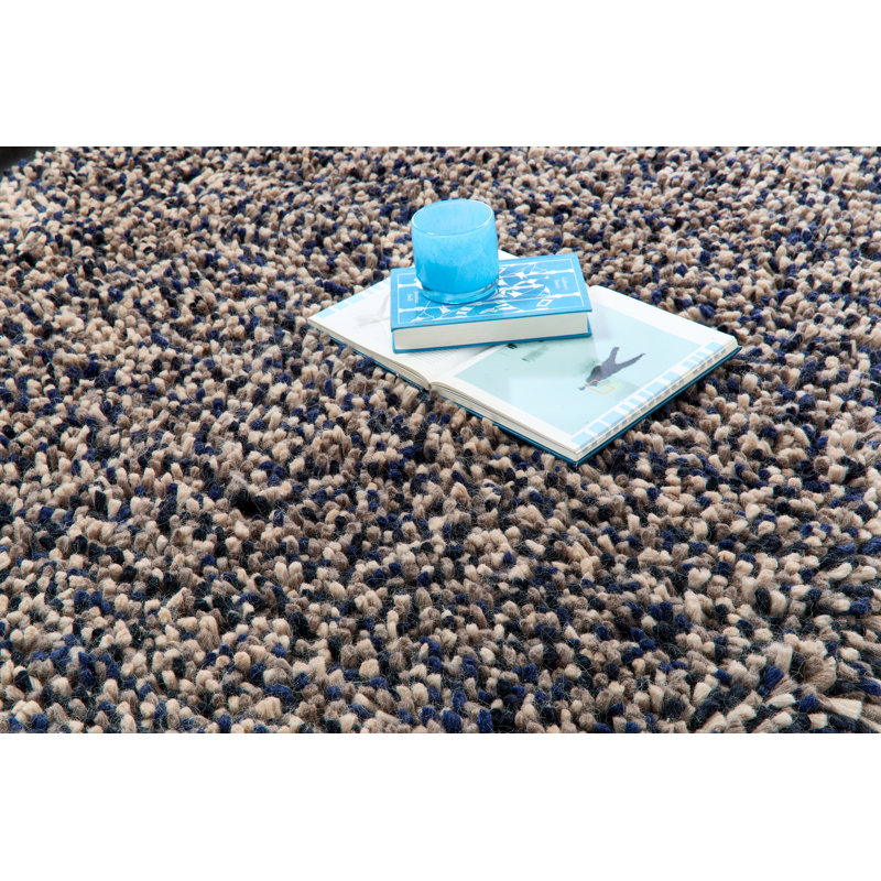 Nandika Wool Hand Woven Shag Area Rug, Rectangle 80 x 150cm