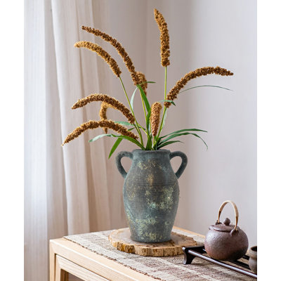 Vase en céramique avec 2 poignées