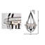 Lustre en cristal 6 lumières Transitional-378520612-300395684